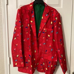 Light Up Holiday suit Red XL